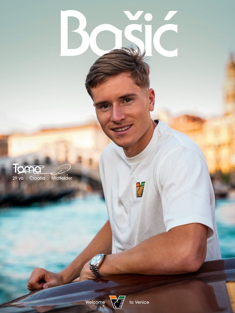 VeneziaFC_IT's tweet photo. The first signing of 26/27 has arrived in the lagoon.

#ArancioNeroVerde 🟠⚫️🟢 https://t.co/FL6SawA1lJ