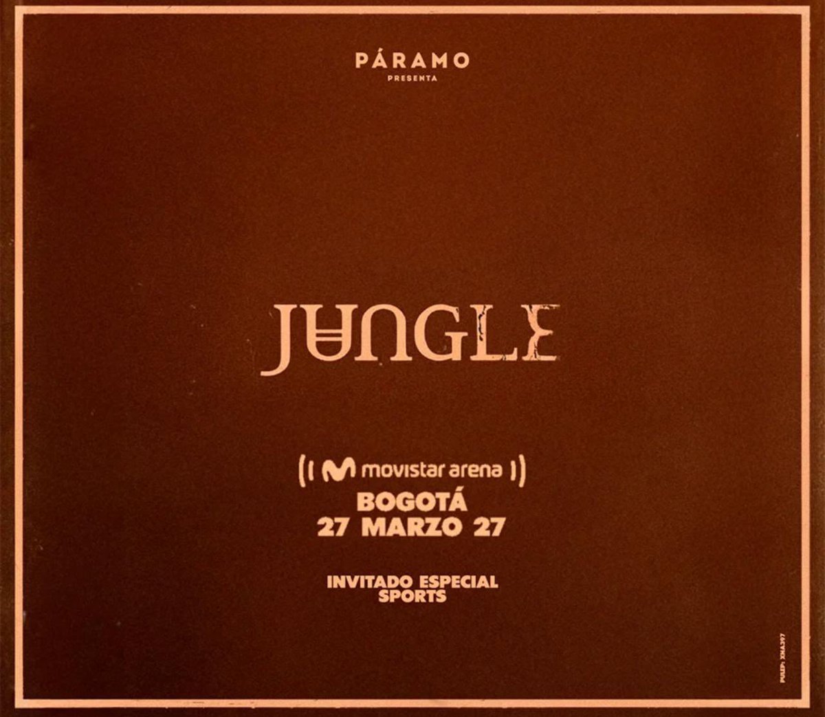 Miguel_G_1_1's tweet photo. Jungle regresa a Colombia este 27 de Marzo de 2027 al Movistar Arena 🇨🇴🏟️ https://t.co/zx7ipWqA8c