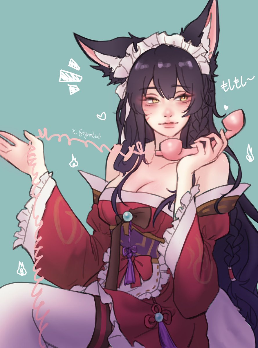 cyamisul's tweet photo. #LeageOfLegendsFanArt #Ahri
쮸인님 아리메이드 (uu  )♡ https://t.co/GSIqWjNs5n