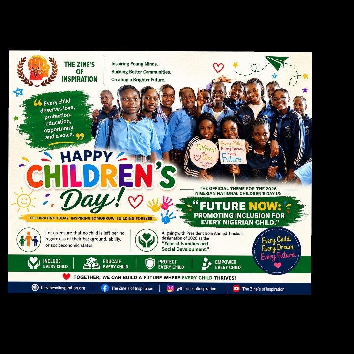 Thezipharm's tweet photo. Happy Children’s Day to every amazing child! 💛✨
Today, we celebrate your dreams, your laughter, your strength, and the beautiful future ahead of you. May you grow in wisdom, love, joy, and endless possibilities. https://t.co/54HoOH3fRC