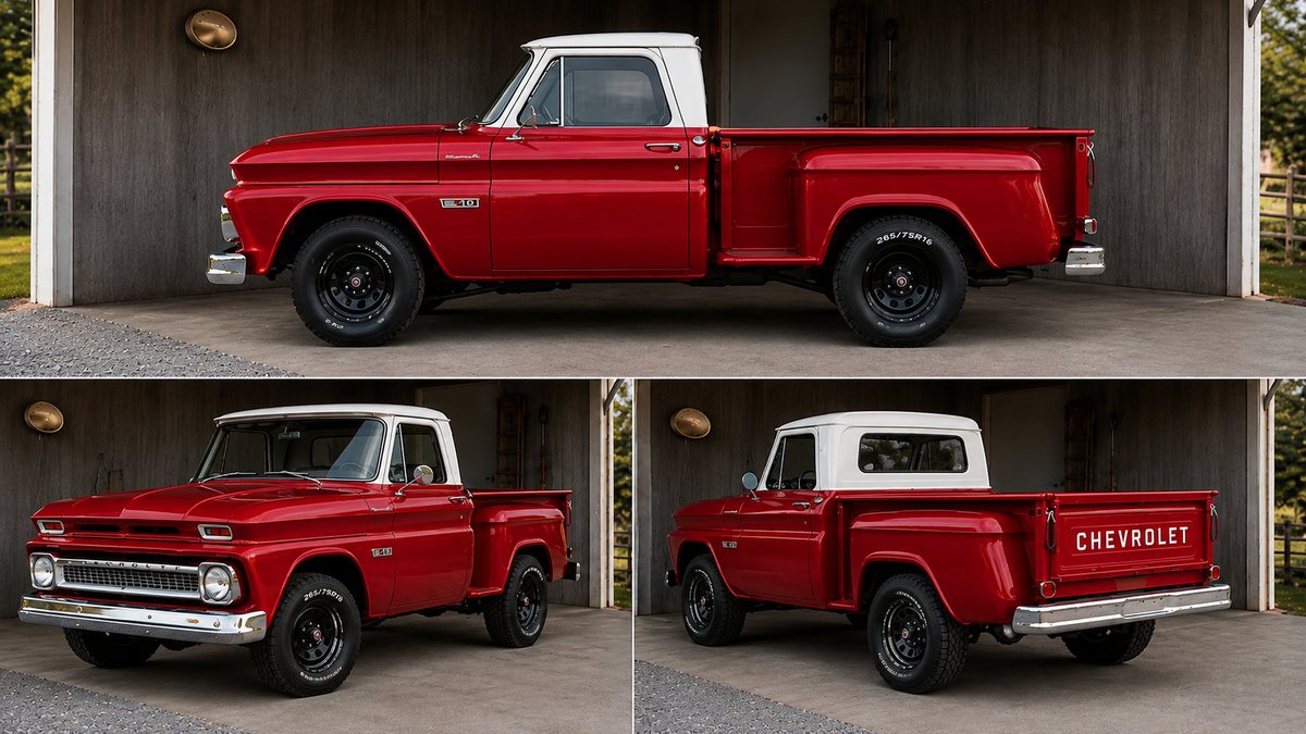 PatrickRGibbons's tweet photo. People dumping on AI slop dont know how to use said slop. I can literally plan the restoration of my granddad's 1965 C10 Stepside without spending thousands of dollars and later realizing that I dont like the look. https://t.co/VkcySl7hil