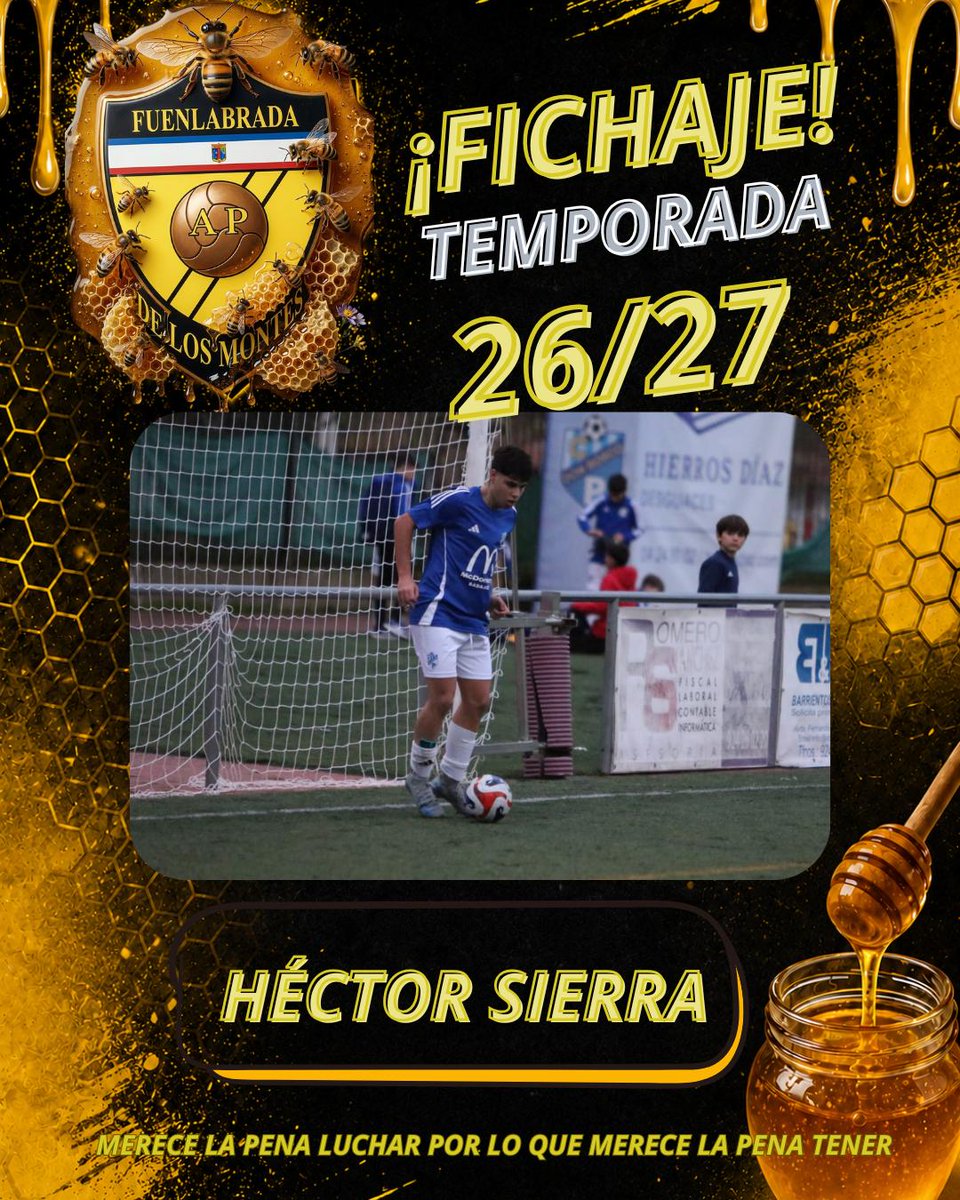 APFuenlabrada's tweet photo. ⚠️!FICHAJE! ⚠️

Héctor Sierra ✅✍🏻

Héctor vuelve a la AP tras jugar en su último año de juvenil en el Don Bosco de Liga Nacional. 👏🏻👏🏻

El de Valdecaballeros vuelve para aportarnos su buen juego asociativo, gran regate y su gran zurda 🫡💣

💛🖤

#Soñemosalogrande  #Vamosap https://t.co/AYAYfwAPC6