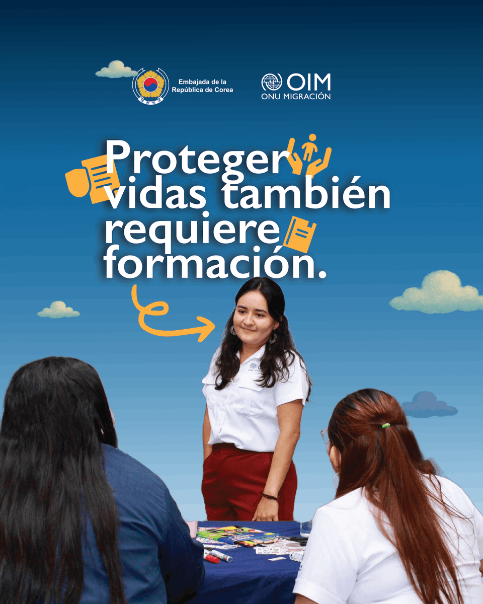OIMSV's tweet photo. Durante el día se trabajaron herramientas clave para comprender el impacto emocional del retorno, brindar atención diferenciada y abordar situaciones de trata de personas — siempre desde un enfoque de dignidad y protección. 
🇰🇷🤝🇸🇻 | OIM El Salvador · DGME· GAMI https://t.co/YCD48CxjFv