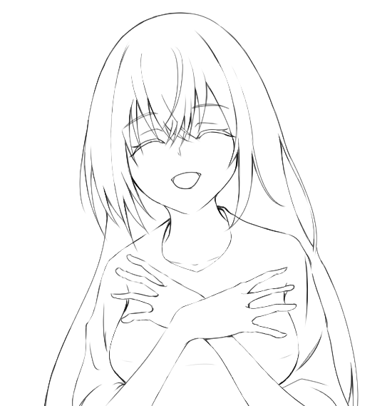 今月描いた絵を晒そう 線画を強化中……