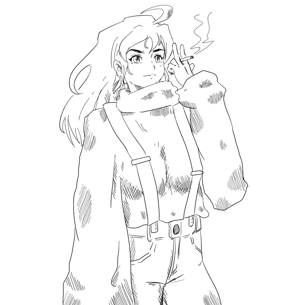 EssThatYou's tweet photo. Half an hour before sleep doodle mah badoodles #DigitalArtPh #FireAlpaca https://t.co/raSqva81GA