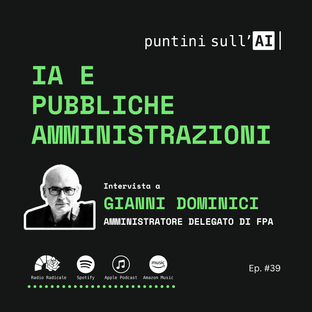 marcocerrone's tweet photo. Oggi alle 18 su @RadioRadicale con @GiaDominici @FPA_net 

Parleremo di #IA e #PA

🏛️ PA anticipatoria
⚙️ servizi da ripensare
🧠 competenze e immaginazione
🌐 sovranità digitale
📍 FORUM PA 2026
#intelligenzaartificiale #AI #ForumPA2026

🎧 https://t.co/043MtIBraD https://t.co/NqVSLbS9sx