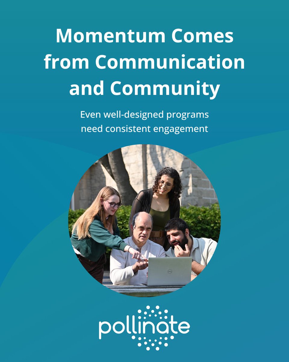PollinateNet's tweet photo. Momentum comes from more than matching. Regular communication, thoughtful touchpoints, and shared participant stories help keep people engaged. You can’t force connection, but you can create the conditions for it. #MentorshipPrograms #MemberEngagement

https://t.co/GHPirxe1E2 https://t.co/pExhZJpS52