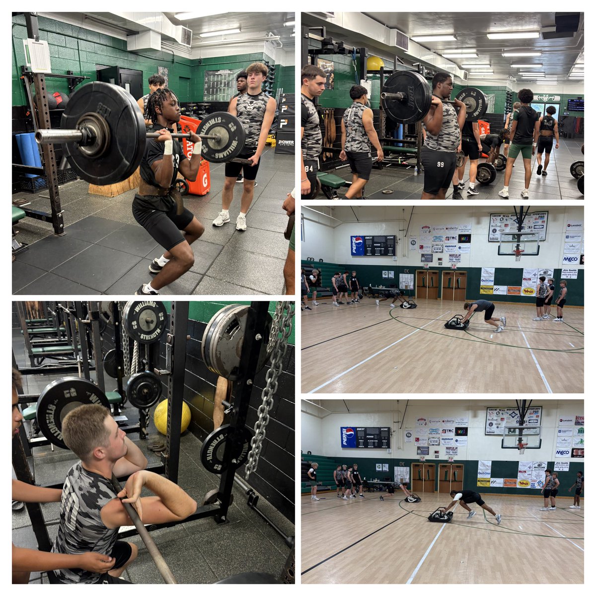 coachcraw4d's tweet photo. Greetings! Oh to the Yeah!!
Those @GreeneDevilsFB Summer WORKouts are underway!! The “Standard” is the “Standard”…
Gettin’ Developed? Yup!!
-Strength🏋🏽 
-Speed💨 
-Flexibility 🦵🏼 
-Reactive🤼 
-Position Fundamentals🏈
-Unit Fundamentals🏈  
-Conditioning🏃🏿‍♂️ 
Go Devils!😎🏈💯 https://t.co/yY1fcWRfzg