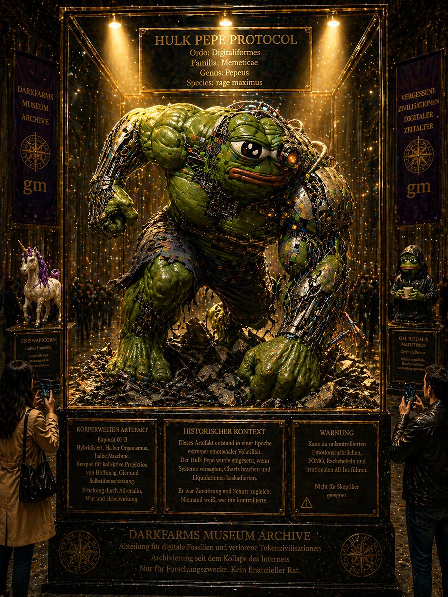 captfutureLFG's tweet photo. Hulk Pepe Protokoll 

🐸 https://t.co/BwRiysdifQ