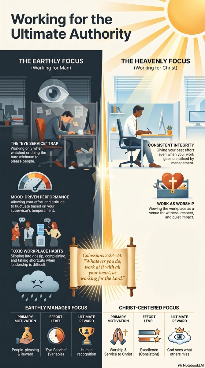 SurefootingHCM's tweet photo. Let’s be honest—bad bosses can make work tough. It’s easy to slip into complaining, people-pleasing, or just doing the bare minimum. But here’s the deeper issue: we start believing our boss is our ultimate authority—and our source of reward. - https://t.co/Zr8Z9Xvdbv https://t.co/z4qsTU05bv
