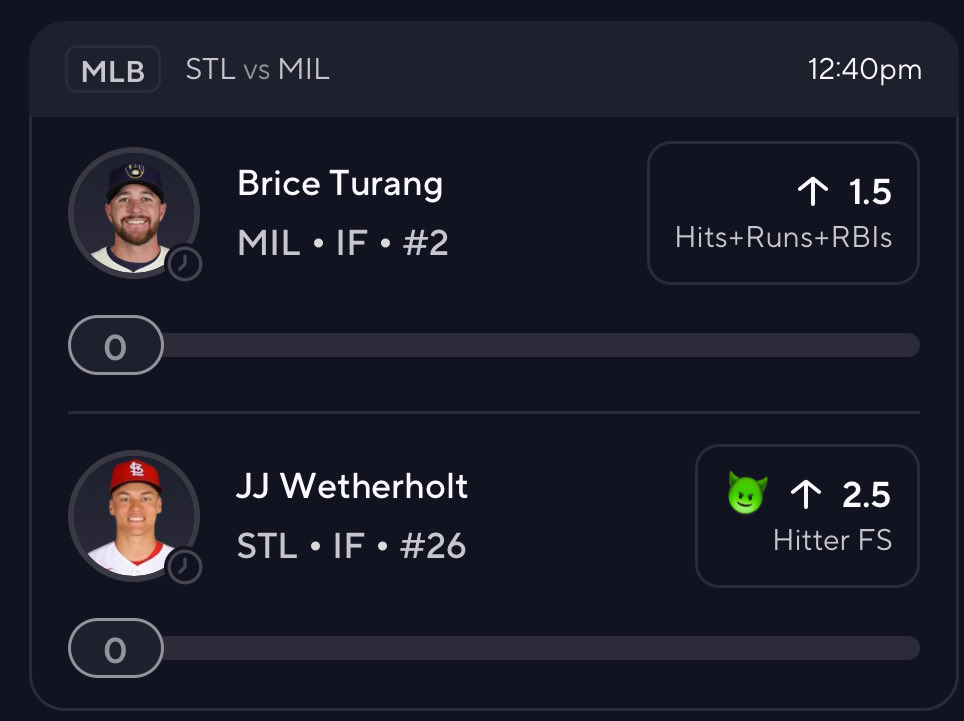 Prop_Whisperer's tweet photo. Daily 1U NUKE🤑

#prizepicks #MLB #Gambling𝕏 https://t.co/MhpxOr7euh