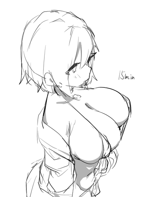 寝る前の下書きwip 