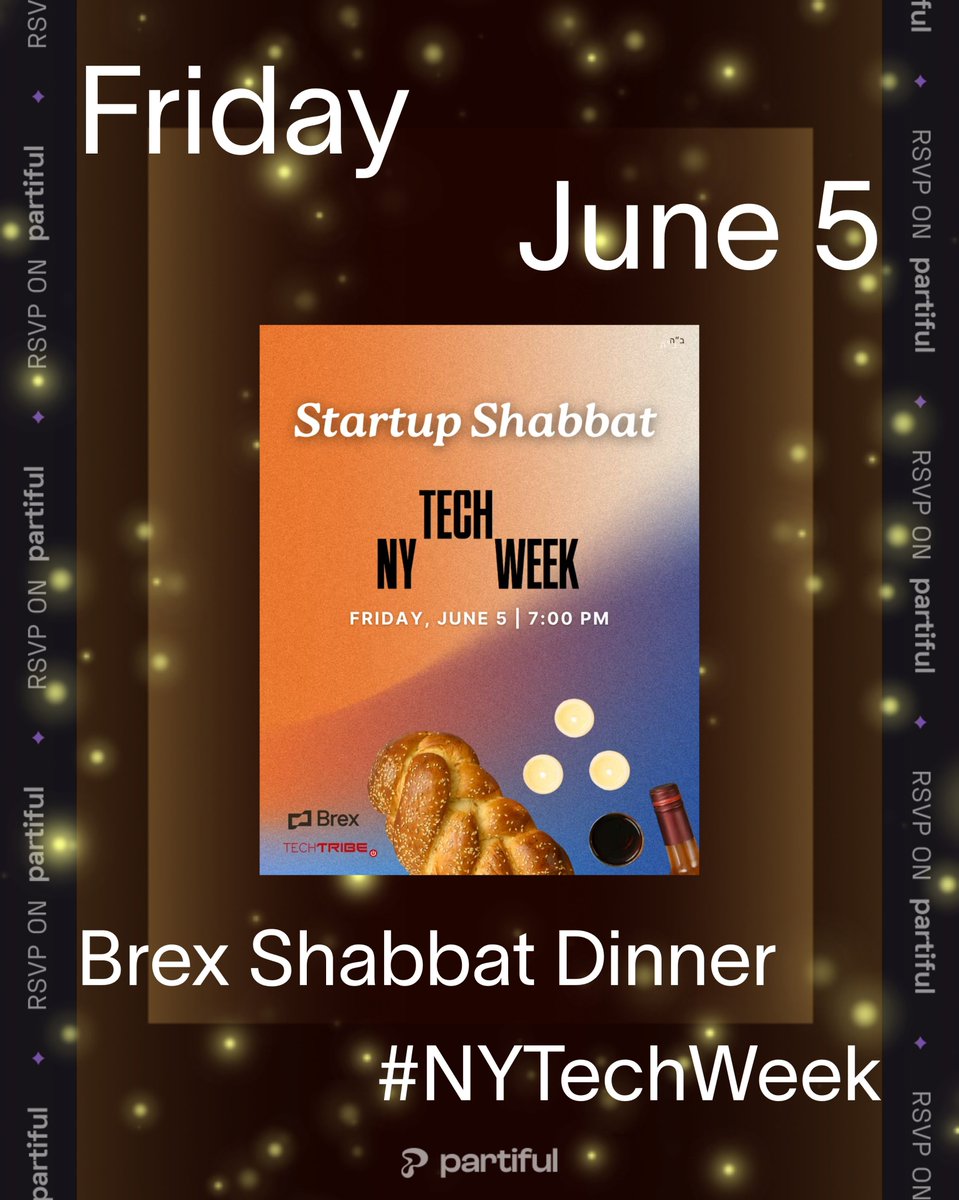 shaig's tweet photo. tech startup founders &amp; VCs

shabbat dinner next week , see next post for details 👇 https://t.co/3ctoc8B0ne