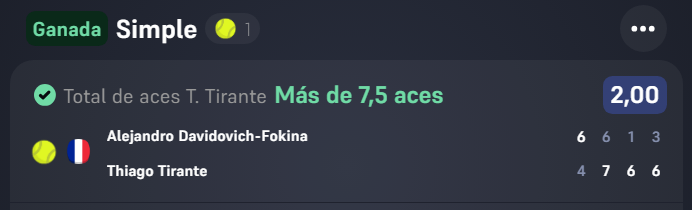 pacobets_03's tweet photo. 2/2 han ido bien los aces hoy eh?😂✅@pedradasjunior 

Vaya regalo el de Mensik, winamax iba borracho ayer. https://t.co/I38K6QrVzd
