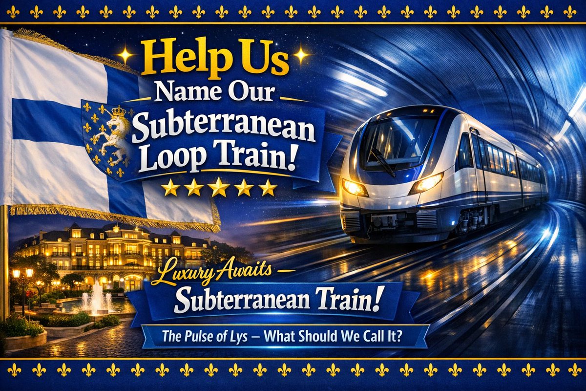 LysGov's tweet photo. 3 DAYS LEFT... to give us your suggested names for what will be Lys's Subterranean Train or Tram Line.
Deadline: Sunday 31st May 2026.
#NameOurSubterraneanTrain #NameOurTramLine #SubterraneanTrain #TramLine #HaveYourSay #HelpUsNameThis #NameThis #NameIt #YourVoiceInLys https://t.co/dtTcTYdWiT