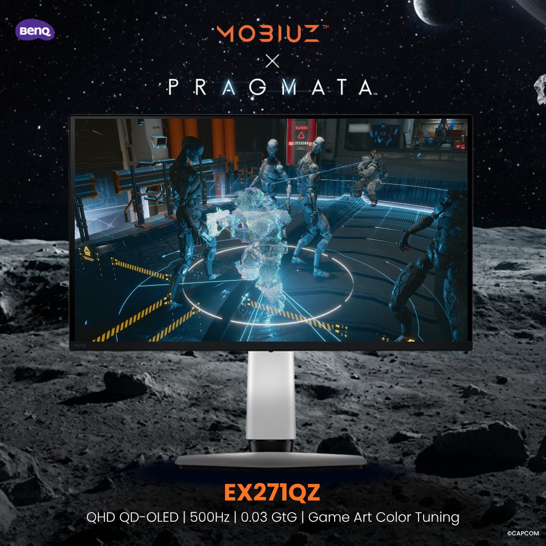 BenQAmerica's tweet photo. Soaking in the visuals of the PRAGMATA™ world 🤩

With MOBIUZ Game Art Color Tuning, every scene can be customized to match how you want to experience PRAGMATA™, from cinematic exploration to fast-paced combat 

Tune the world. Play your way 🎮

Check out the EX271UZ➡️https://t.co/KloJl0m2mJ
Check out the EX271QZ➡️ https://t.co/IItvUtmbtY

@PRAGMATAgame  @CapcomUSA_ 

#MOBIUZ #PRAGMATA #GameArt #BenQ