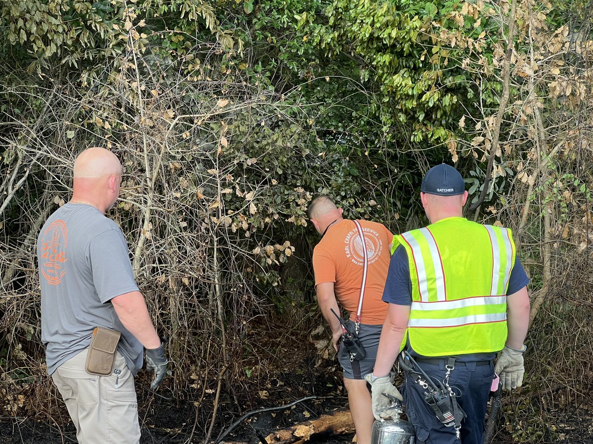 BLFD911's tweet photo. Woods fire 05/20 off of Brodie Road before all the rains hit.  Engine251 and Brush Truck 250 working the scene. https://t.co/Q1Ge6NAyBv