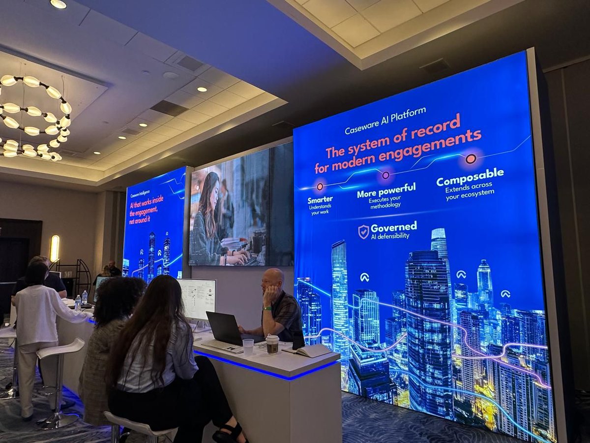 Audetic's tweet photo. Estuvimos en #CwX2026 (Fort Lauderdale) presenciamos el lanzamiento de Caseware Verity: IA agéntica para auditoría. La pregunta ya no es si usar IA, sino cómo hacerlo sin perder independencia, confidencialidad y trazabilidad. 
Llega a Ecuador, Chile y Perú. 
#Caseware #Audetic https://t.co/XBg29BE9HG