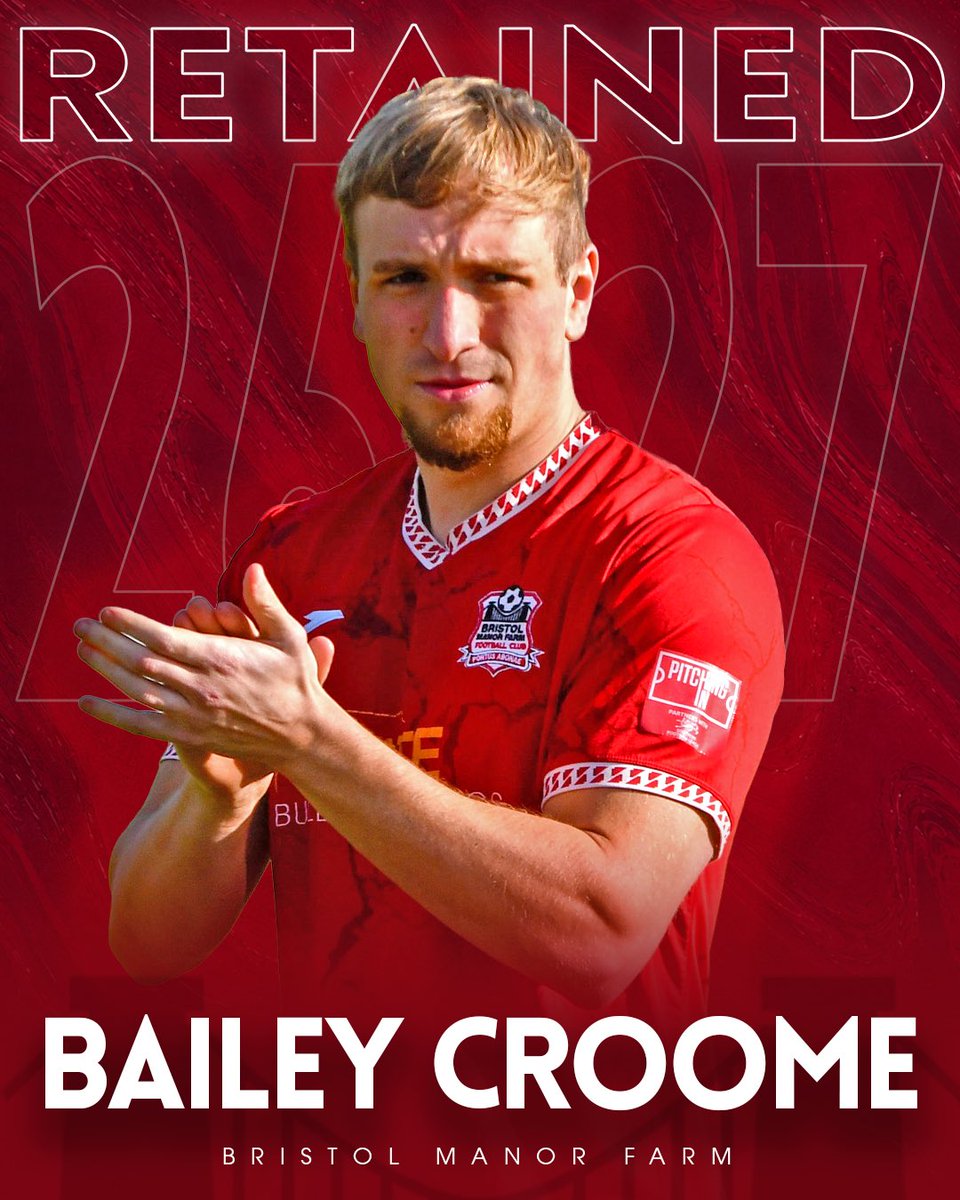 ManorFarmFC's tweet photo. 𝗧𝗜𝗖𝗞 𝗧𝗜𝗖𝗞 𝗧𝗜𝗖𝗞 𝗧𝗜𝗖𝗞 𝗖𝗥𝗢𝗢𝗠𝗘 💥 

We’re delighted to confirm that last year’s Managers’ Player of the Year, Bailey Croome, will remain for next season 

A great addition last season, we’re thrilled to have him back at The Creek

#UpTheFarm https://t.co/qrCtL9XMjZ
