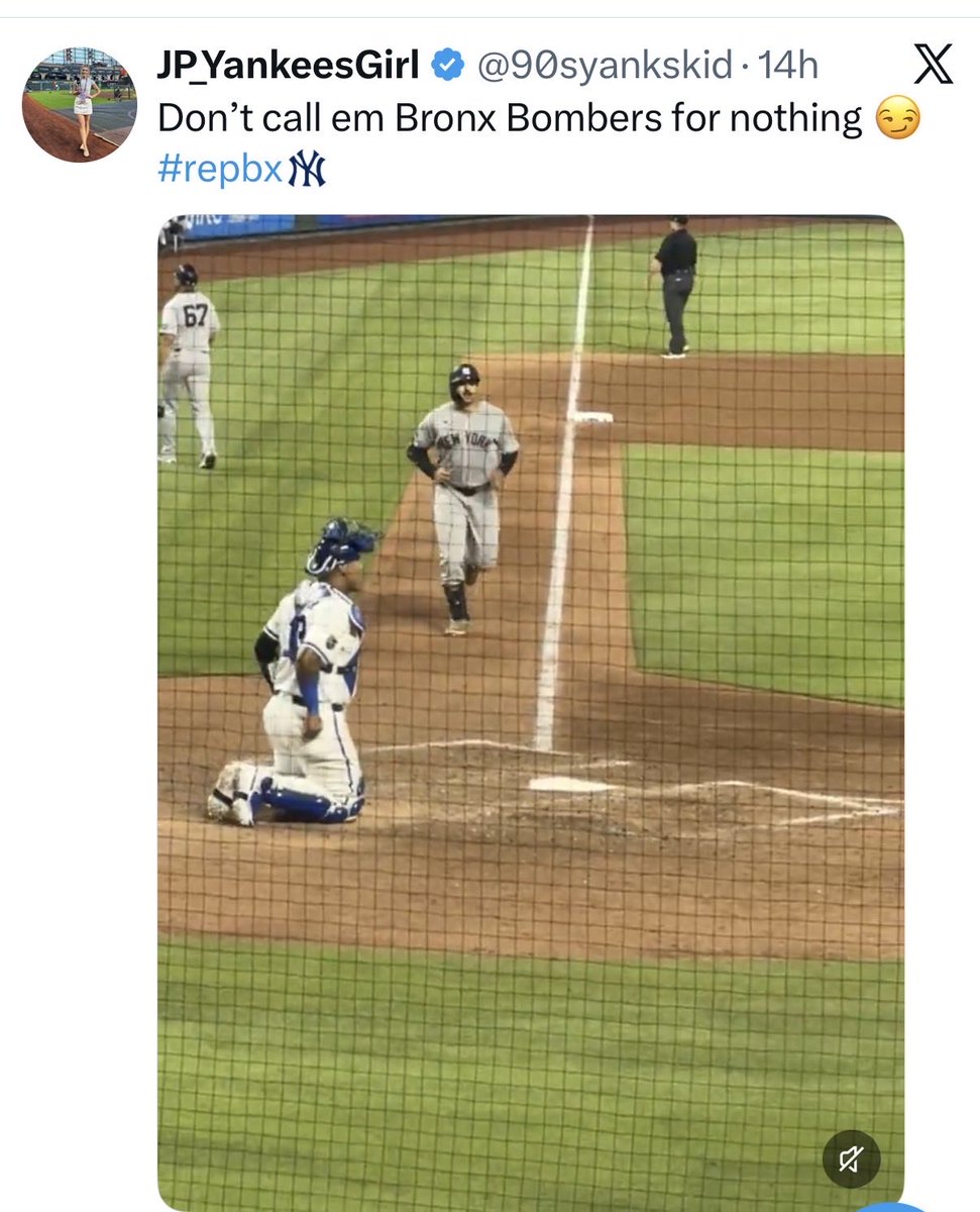 PattiePerlinger's tweet photo. @Yankees She said it first 😊 https://t.co/fy5MICuqak