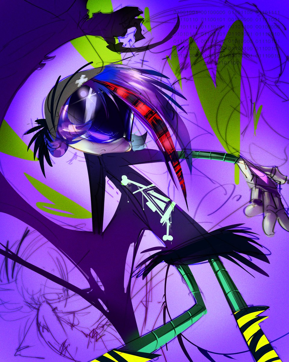 raha_rajah's tweet photo. I love you, weird purple girl 
#murderdrones #uzidoorman https://t.co/Bru6A2cOEn