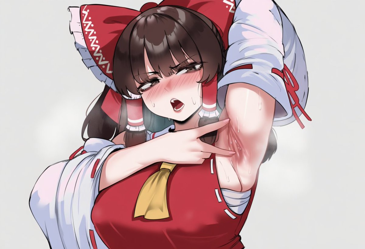 EliSlopper's tweet photo. Today we have... REIMUARMPITPOSTING!(?) https://t.co/q7kcXKoHm1