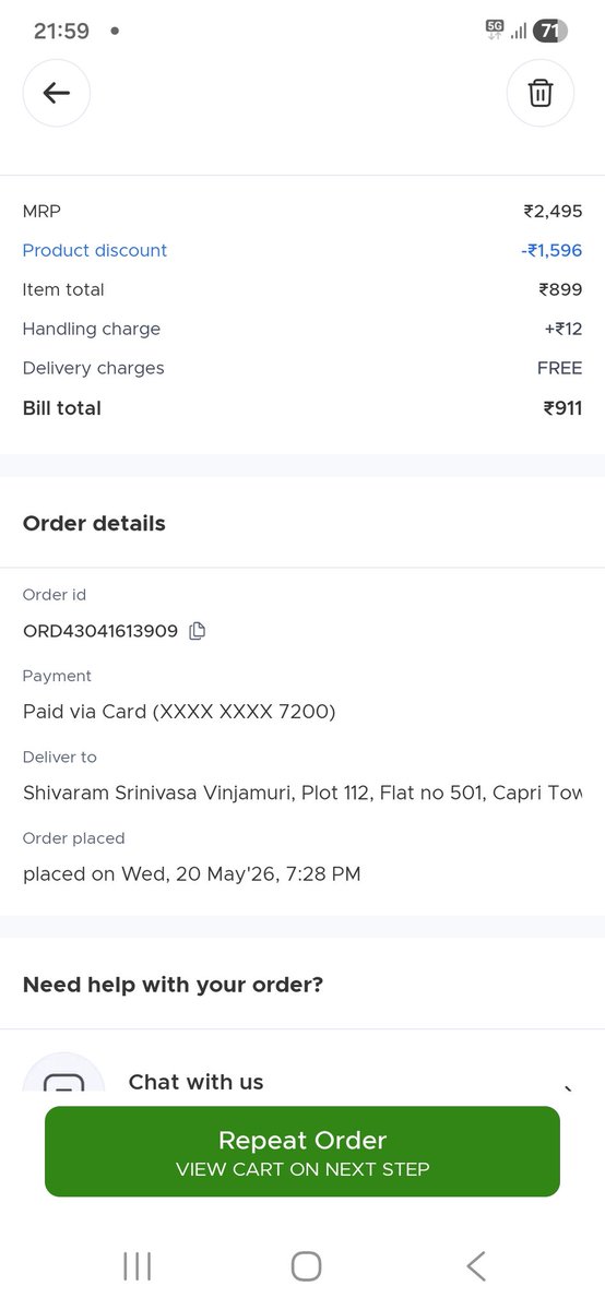 vimshira's tweet photo. @letsblinkit @blinkitcares  i have been complaining from day 1 of receiving the product  they are not resolving the issue, but going round and round,  they should declare good once sold will not be taken back, the customer can take the risk on his own to buy from you zero rating https://t.co/a3qC8S7ZD3