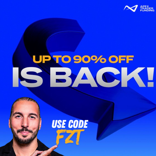 FlowZoneTrader's tweet photo. 🚨Up to 90% OFF APEX 
⏰ Ends June 4th
👉Code FZT
🔗 https://t.co/LY4hXxWJOe https://t.co/eFS5AMNMZW