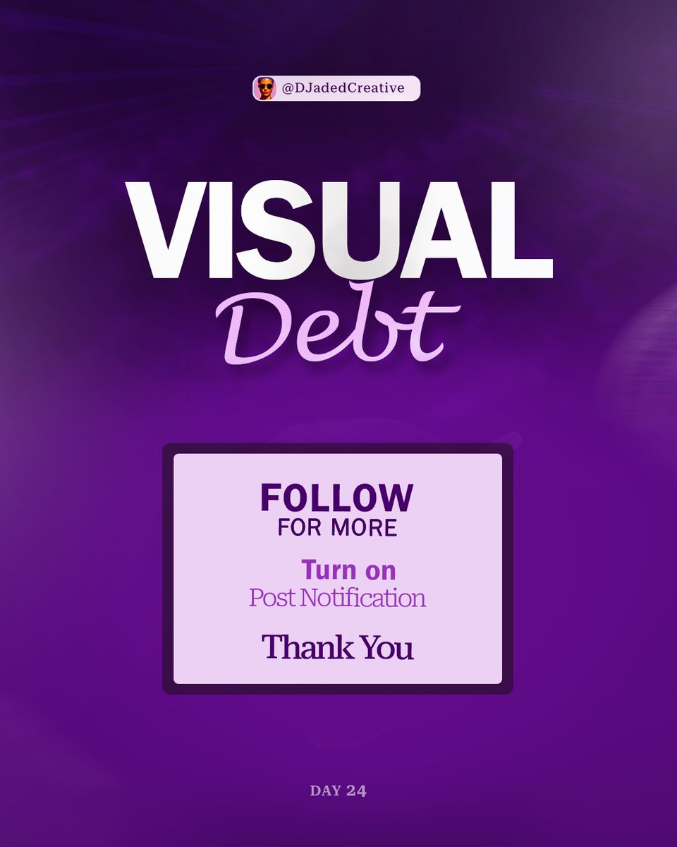 DJadedCreative's tweet photo. Keep it clean and fluid. You business slides will thank you!

#BrandSystems #DjadedCreative #BuildInPublic #DesignLogic #VisualStrategy https://t.co/RJWnLVn31Z