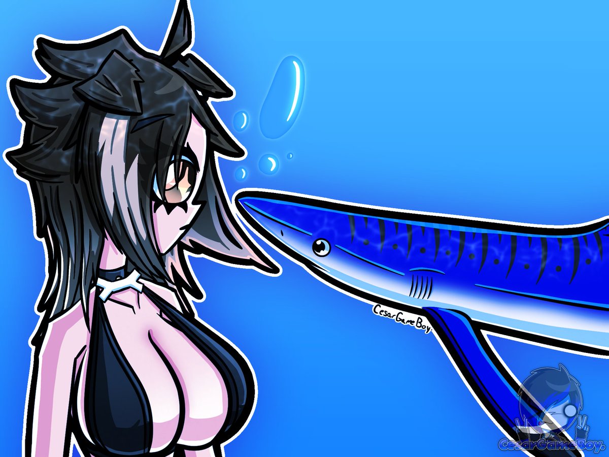 CesarNSFWBoy's tweet photo. Mocha &amp; Blue Shark Cesar Stare.

Featuring: @MochaLatteVA .

#MochaPupArt #PuppyGirl #Vtuber #SharkArt #fanart https://t.co/HVgQ6XKlS5