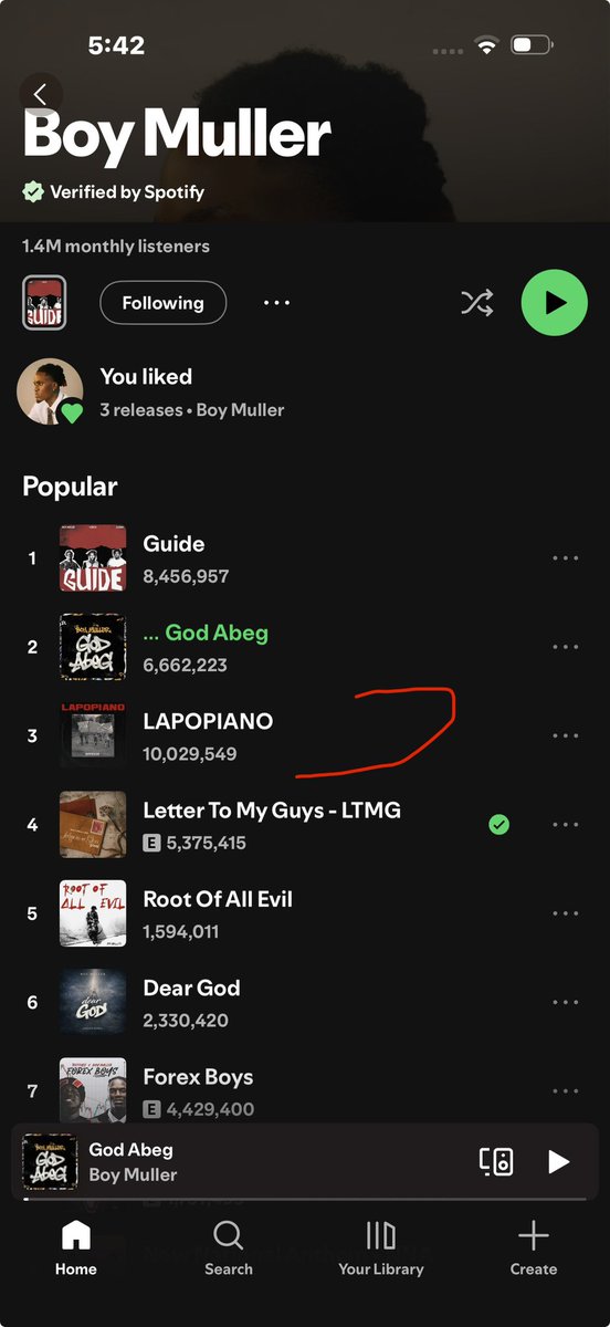 its_boymuller's tweet photo. My first 10 million streams and it’s LAPOPIANO 😩🎉
Dreams really do come true 🥹❤️
God bless every single person that streamed this song https://t.co/lS1j7sn9sI