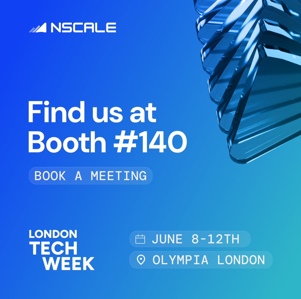 nscale's tweet photo. London calling. Find us at Booth #140.
More to follow: https://t.co/pEcdKnf5XY
#LTW26 https://t.co/dXGdSyOmnh