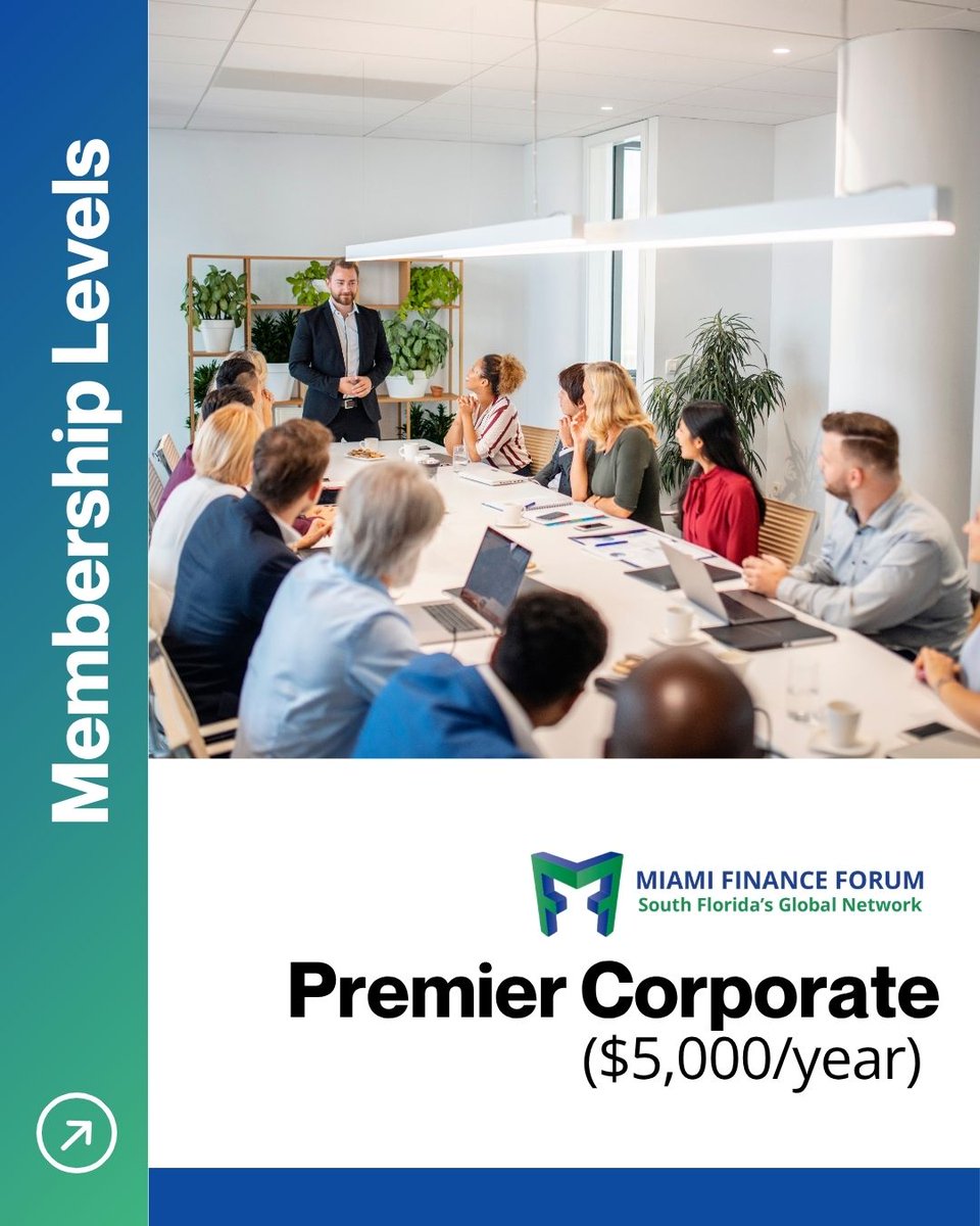 MiamiFinForum's tweet photo. For those who don't just attend the room, they shape it.

The Miami Finance Forum Premier Corporate Membership at $5,000/year is our most powerful corporate tier. 🔗 https://t.co/sALllagC1T

#MiamiFinanceForum #PremierCorporate #Finance #BusinessGrowth https://t.co/ChZlom0Jqk
