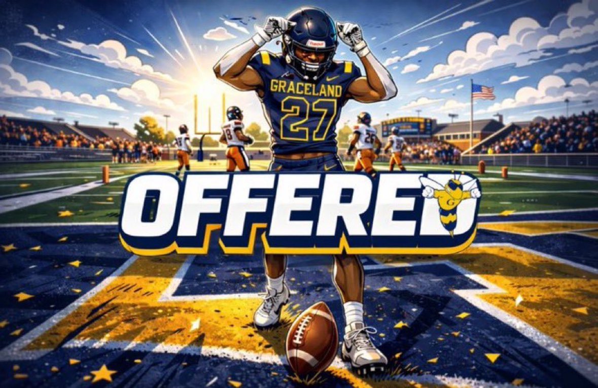 CashGatlin's tweet photo. After a great chat with @CoachOSimon I am blessed to receive an offer from @GracelandFB!!! https://t.co/Hw5K1hmwgW