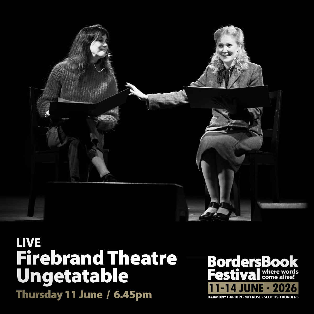 BordersBookFest's tweet photo. Firebrand presents Ungetatable, inspired by Eileen O'Shaughnessy who  married George Orwell. A haunting radio play of global threat, spoken by  a mysterious woman seeking truth.
TICKETS: https://t.co/5HC3e0RNmQ https://t.co/kpPR8ZI8QR