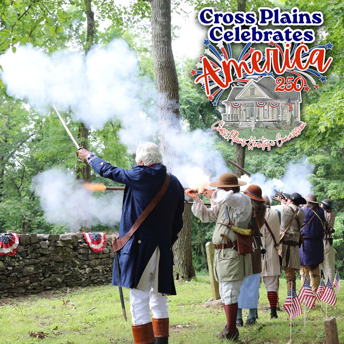 CrossPlains's tweet photo. Cross Plains Heritage Commission will begin July 4 as they do every year with the Kilgore Remembrance Ceremony. You are invited to the Kilgore - Villines Cemetery at 9am to learn about our community that started just after the Revolutionary War. Bring your lawn chair. #TN250 https://t.co/0IPXAVy1Is