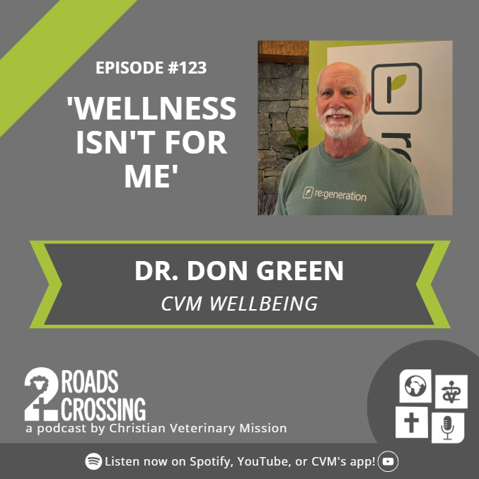 CVMUSA's tweet photo. Now Streaming: Episode 123 on the Two Roads Crossing podcast. Now available on the CVM App and other podcast platforms, check it out today! #podcast #veterinarymedicine #TwoRoadsCrossing #2RC #CVM #Wellness #wellbeing #WellbeingWednesday https://t.co/fX6xbSmcZY