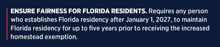 daerellin's tweet photo. @Lisashort66 @michellevnews @GovRonDeSantis That's not what he's proposing.  Also the 5 year requirement is only for new homewners after January 2027: https://t.co/k29VqVGK6u
