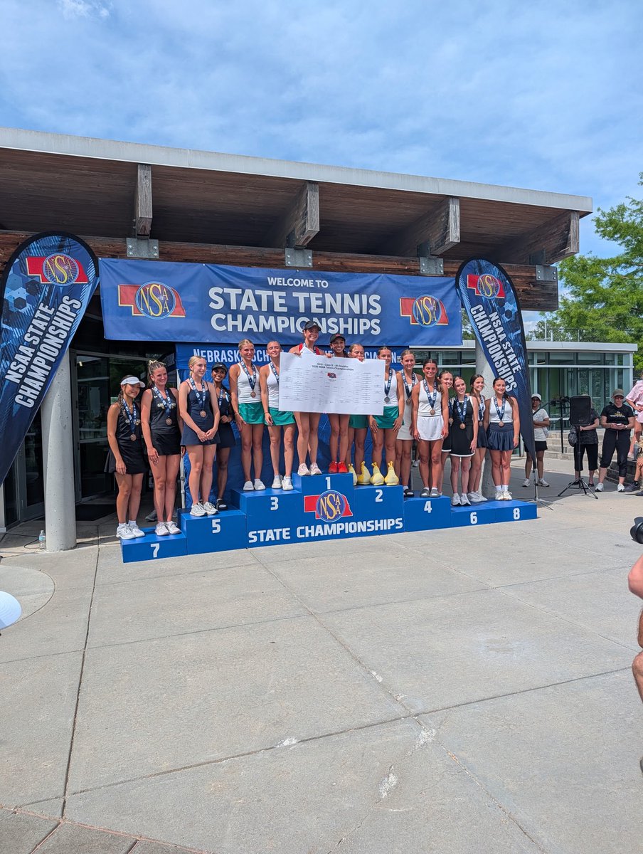 EHS_Activity's tweet photo. 🏆 State Tennis Championships 🏆

Congratulations again to our #1 Doubles team Ruby L &amp; Ella H &amp; coaches on your State Championship!! 

Can’t wait to add these two to the EHS State Champions Wall! @Antler_Tennis https://t.co/FLpaQK7se4