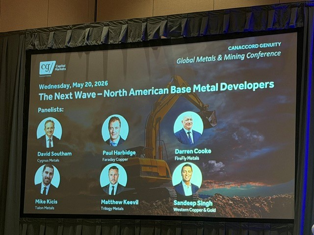 FaradayCopper's tweet photo. Great few days at Canaccord’s 5th Metals &amp; Mining Conference connecting with investors to discuss Copper Creek and the proposed acquisition of the San Manuel Property from BHP. Our CEO joined “North American Base Metal Developers” panel. Thanks to CG for hosting!

$FDY @CG_Driven https://t.co/a1SGTqLfB1