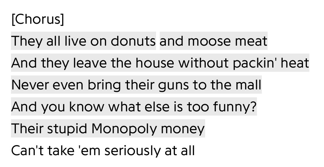 twtrlessluke's tweet photo. At 0:35 he sings “can’t even bring their guns to the mall” from Canadian Idiot, the Weird Al parody https://t.co/elg4eHBUoy