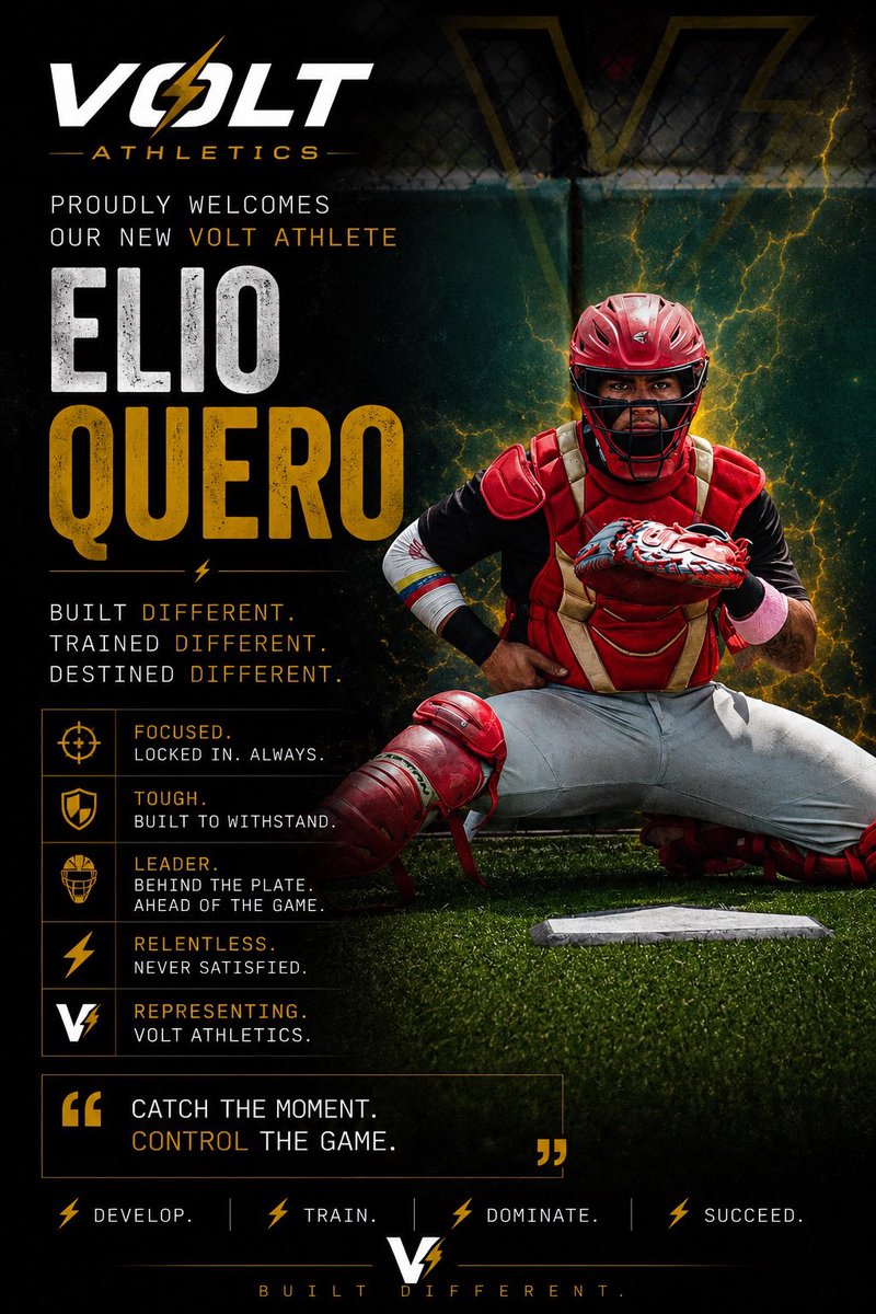 VoltRecruits's tweet photo. ⚡️ WELCOME TO VOLT ATHLETICS ⚡️

A competitor with elite focus, relentless energy, and a mindset built for greatness. Elio brings passion, leadership, and toughness every single day he steps on the field.

Welcome to the movement, @Elio112907 ⚡️

#VoltAthletics #voltrecruits https://t.co/WBl9SpU4uw