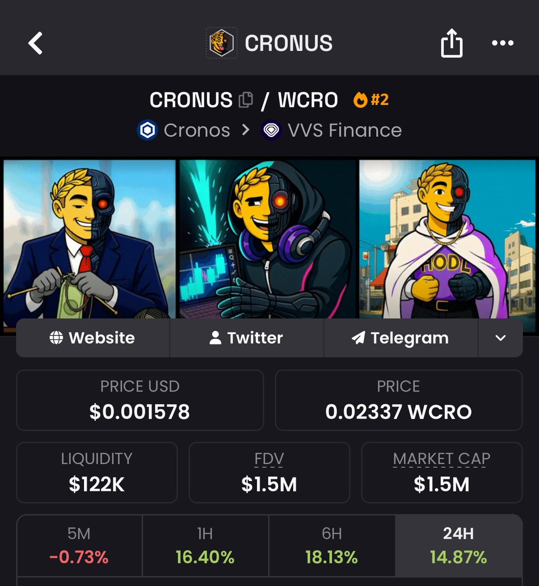 Ralleroedvin's tweet photo. $CRONUS is FLYING 🚀🚀 https://t.co/1a94EU5R7A