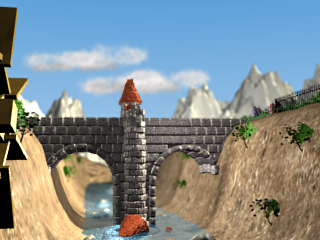 FixedFuncStudio's tweet photo. @Raven67854 @RetroGames_Hunt @SankarasCorgi @PRBG_Aesthetics Thank you for pointing out our #indiedev #HarbingersofDestiny game @Raven67854. really appreciate it! Personally, I'm really happy how the bridge scene turned out. The battle screen is almost ready, but here's a #lowpoly #PSX  mockup https://t.co/QdDO3V2hM6