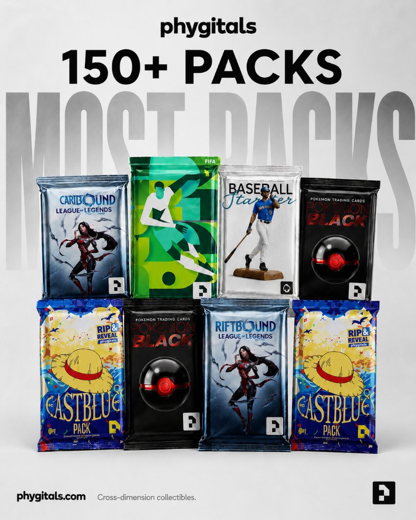 phygitals's tweet photo. Phygitals now holds the record for most unique assets

35 Unique Packs
105 Packs (customizable odds)
150+ Packs (community repacks)

B2B Streetwear, watches, comics &amp; other assets coming this June

Build on our APIs and get access to all these assets with zero upfront investment https://t.co/2ruv55gVBo