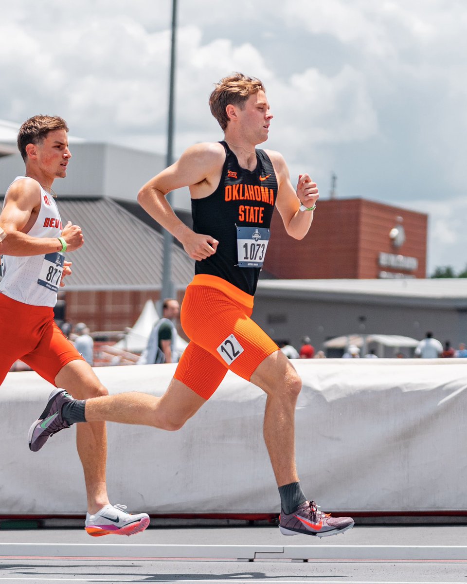 run4okstate's tweet photo. Alex Riley advances to Friday’s quarterfinal with a big Q in the 1,500 Meters at 3:40.92!

#GoPokes I #run4okstate https://t.co/P5JOYzqwvc