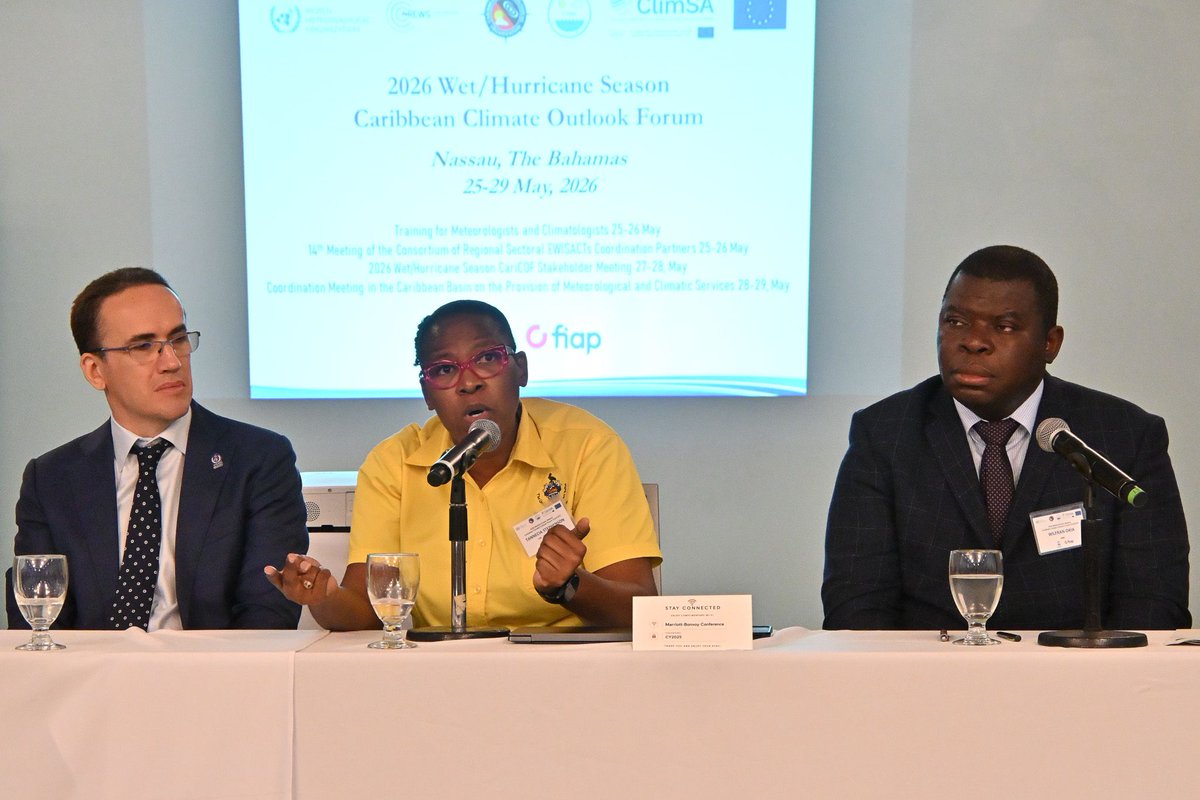 CIMHbb's tweet photo. Today's panel discussion explored the potential impacts associated with a developing El Niño and the importance of early action to reduce risks across water resources, agriculture &amp; food security, health, tourism and livelihoods. https://t.co/Em2e9uJiLs