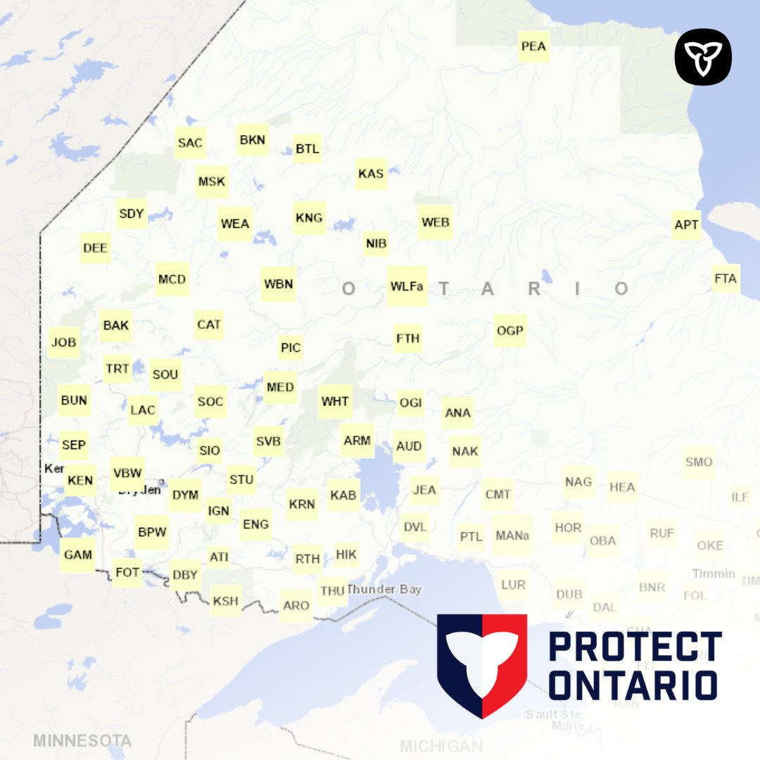 A snapshot from the interactive map with weather stations on it.
