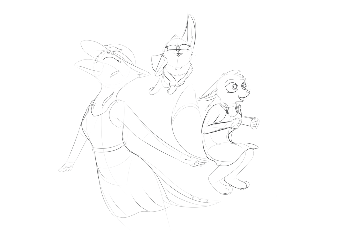 SaphireTail's tweet photo. Beach day idea of my foof and my two forms. Slowly bringing my fen back. She's adorable and jumpy when excited.
#bird #fennec #foof #sketch https://t.co/pDTA4PNF59