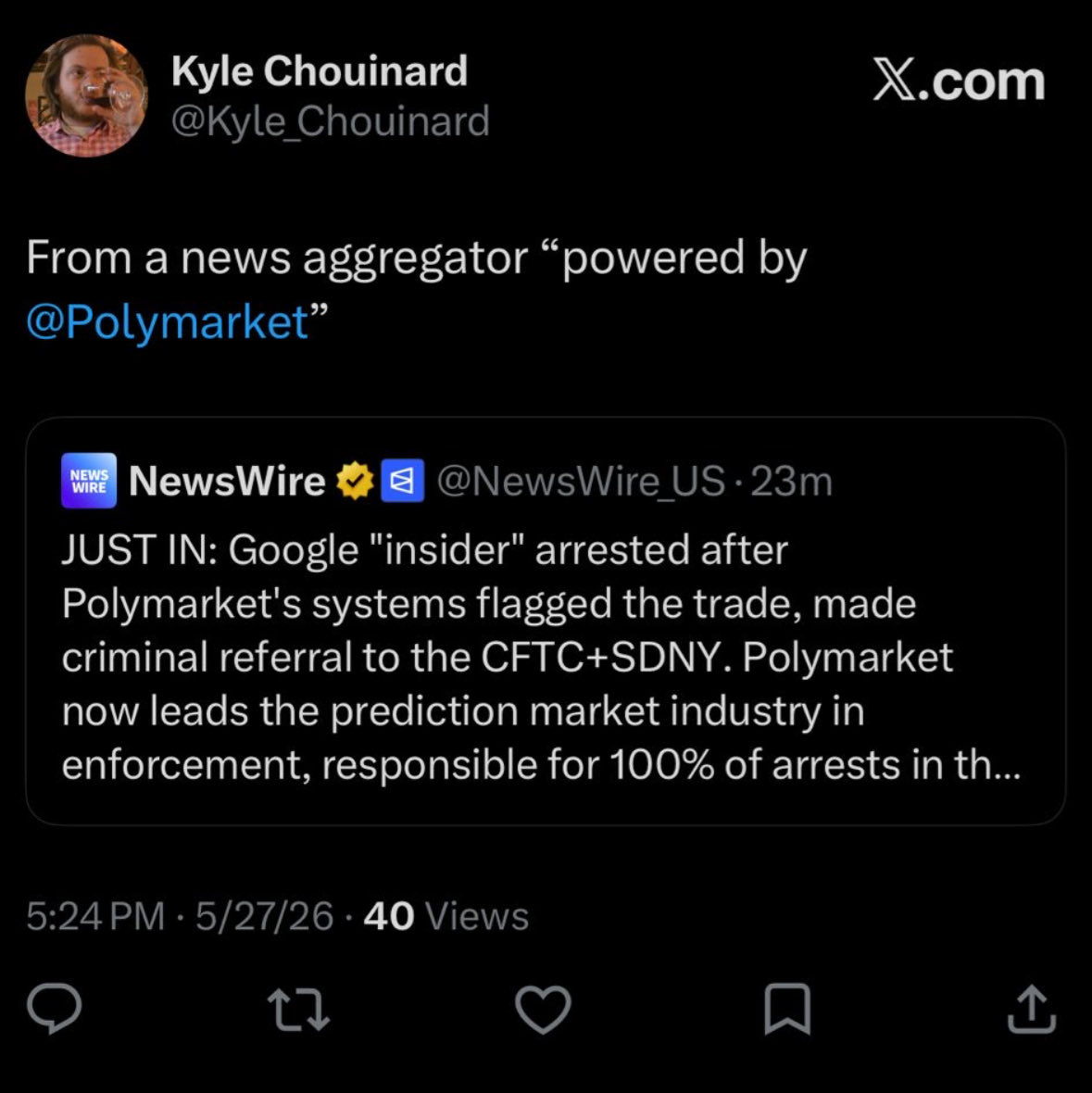 Kyle_Chouinard's tweet photo. This post from @NewsWire_US is no longer up https://t.co/n33gYjL2bI